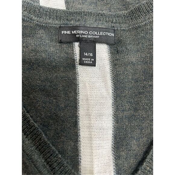 Lane Bryant Fine Merino Collection Sweater Womens 14/16 Colorblock - Picture 6 of 10